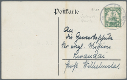 Deutsch-Ostafrika - Stempel: 1916 - WILHELMSTHAL (11.5.16). 4 Heller (Mi.-Nr. 31) Auf Postkarte An D - Afrique Orientale