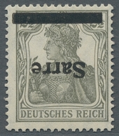 Deutsche Abstimmungsgebiete: Saargebiet: 1920, "2 ½ Pfg. Mit Germania/Sarre Mit Kopfstehendem Aufdru - Covers & Documents