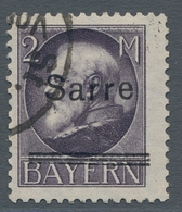 Deutsche Abstimmungsgebiete: Saargebiet: 1920, "2 Mk. Bayern/Sarre Mit Aufdruck-PLF II", Sauber Gest - Cartas & Documentos