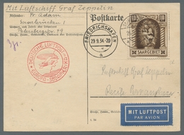 Deutsche Abstimmungsgebiete: Saargebiet: 1934 - 6. SAF, Zuleitung Saar Auf Hochwertig Mit Mi. 103 IV - Briefe U. Dokumente