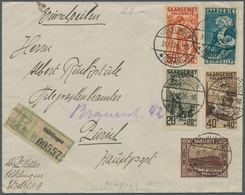 Deutsche Abstimmungsgebiete: Saargebiet: 1926, "Volkshilfe", Komplett Mit Zusatzfrankatur Auf Portor - Cartas & Documentos