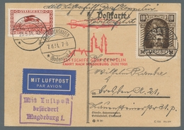 Deutsche Abstimmungsgebiete: Saargebiet: 1931 - Landungsfahrt Nach Magdeburg, Zuleitung Saar Auf Hoc - Lettres & Documents