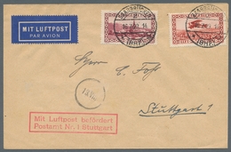 Deutsche Abstimmungsgebiete: Saargebiet: 1929, Attraktiver Und Portogerechter Luftpostbrief Mit Der - Lettres & Documents