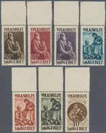 Deutsche Abstimmungsgebiete: Saargebiet: 1928, Volkshilfe, Kompletter Postfrischer Satz Vom Ungefalt - Lettres & Documents