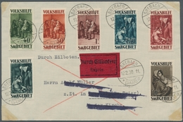 Deutsche Abstimmungsgebiete: Saargebiet: 1929, "Volkshilfe", Kompletter Satz Je Wert Mit BREBACH * ( - Briefe U. Dokumente