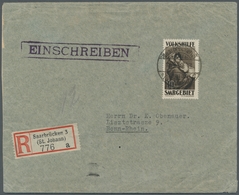 Deutsche Abstimmungsgebiete: Saargebiet: 1929, "10 Fr. Volkshilfe" Mit Zentralem SAARBRÜCKEN 3 * (ST - Briefe U. Dokumente