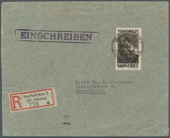 Deutsche Abstimmungsgebiete: Saargebiet: 1929, "10 Fr. Volkshilfe" Mit Zentralem SAARBRÜCKEN 3 * (ST - Brieven En Documenten