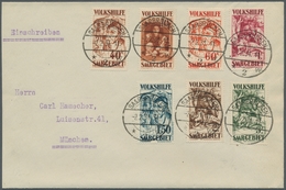 Deutsche Abstimmungsgebiete: Saargebiet: 1931, "Volkshilfe - Gemälde III" Komplett Je Mit Zentralem - Cartas & Documentos