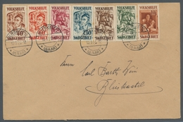 Deutsche Abstimmungsgebiete: Saargebiet: 1931, "Volkshilfe - Gemälde III", Komplett Auf Orts-Satzbri - Lettres & Documents