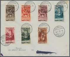 Deutsche Abstimmungsgebiete: Saargebiet: 1929, "Volkshilfe - Gemälde IV" Komplett Je Mit BREBACH * ( - Lettres & Documents