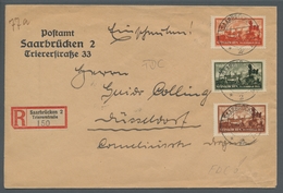 Deutsche Abstimmungsgebiete: Saargebiet: 1933, "Explosionsunglück Neunkirchen" Komplett Je Mit Volls - Cartas & Documentos