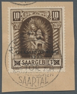 Deutsche Abstimmungsgebiete: Saargebiet: 1934, "Volksabstimmung", Kompletter Satz Je Auf Kabinettbri - Cartas & Documentos