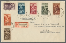 Deutsche Abstimmungsgebiete: Saargebiet: 1934, "Volkshilfe/Volksabstimmung", Sauber Mit SAARBRÜCKEN - Briefe U. Dokumente