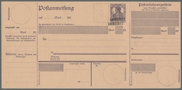 Deutsche Abstimmungsgebiete: Saargebiet - Ganzsachen: 1920/21, "15 Pfg. Germania/Saargebiet Mit Dopp - Postwaardestukken