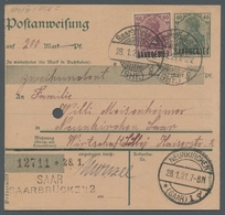 Deutsche Abstimmungsgebiete: Saargebiet - Ganzsachen: 1920, "40 Pfg. Grün Mit Aufdruck In Type III", - Enteros Postales