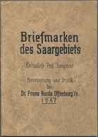 Saarland (1947/56): 1947, "Saar I Als Probe-Andrucke", 17 Postfrische Werte Auf Leicht Dickerem Papi - Andere & Zonder Classificatie