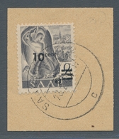 Saarland (1947/56): 1947, "10 C. Auf 2 Pfg. Urdruck", Sauber SAARBRÜCKEN 2 C 28.2.48 Gestempelter We - Sonstige & Ohne Zuordnung