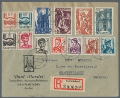 Saarland (1947/56): 1948, "10 C. Bis 50 Fr. Saar III" Komplett Mit Ersttagsstempel SAARBRÜCKEN 2 L - - Other & Unclassified