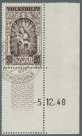 Saarland (1947/56): 1949, "Volkshilfe" Komplett Sauber Gestempelt, Dabei Die 8 Und 12 Fr. Mit Oben A - Otros & Sin Clasificación