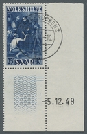 Saarland (1947/56): 1949, "Volkshilfe Mit Druckdatum", Der Komplette Satz Einheitlich Aus Der Rechte - Otros & Sin Clasificación