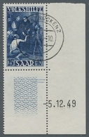 Saarland (1947/56): 1949, "Volkshilfe Mit Druckdatum", Der Komplette Satz Einheitlich Aus Der Rechte - Other & Unclassified