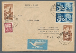 Saarland (1947/56): 1950, Ottweiler (2) Und Europarat 25 Franc Paar Mit Zufrankatur Auf Portorichtig - Autres & Non Classés