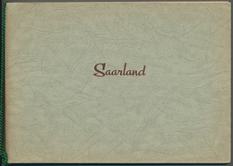 Saarland (1947/56): 1952-54, Offizielles Geschenkheft Mit Kordellbindung Und Insgesamt 22 Ungebrauch - Sonstige & Ohne Zuordnung