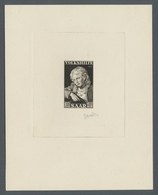 Saarland (1947/56): 1952, "30 Fr. Volkshilfe In Braunschwarz" Als Seltener "Epreuve De Artiste" Mit - Andere & Zonder Classificatie