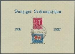 Danzig: 1937, "DAPOSTA- Und Leistungsschau-Blocks", Sauber Gestempelt Auf R- Bzw. Flugbrief Sowie Mi - Andere & Zonder Classificatie