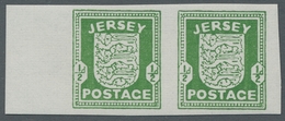 Dt. Besetzung II WK - Jersey: 1941, Deutsche Besetzung Kanalinseln, Jersey ½ Penny Ungezähntes Waage - Bezetting 1938-45