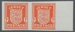 Dt. Besetzung II WK - Jersey: 1941, Deutsche Besetzung Kanalinseln, Jersey 1 Penny Ungezähntes Waage - Bezetting 1938-45