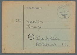 Feldpost 2. Weltkrieg: 1945, Funknachrichtenkarte Von Der Insel Kreta Mit Feldpostnormstempel Vom 26 - Autres & Non Classés