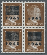 Deutsche Lokalausgaben Ab 1945: NETZSCHKAU-REICHENBACH: 1945, Aufdruckausgabe 3 Pfennig Hitler, Unge - Andere & Zonder Classificatie