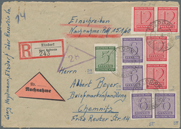 Sowjetische Zone - West-Sachsen: 1945, Freimarken Ziffern 5 Pf, 6 Pf (2 Einzelmarken Und Ein Senkrec - Otros & Sin Clasificación