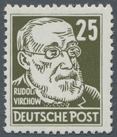 DDR: 1953, "25 Pfg. Köpfe II Braunoliv Mit Wasserzeichen X I", Postfrischer Wert In Tadelloser Erhal - Sonstige & Ohne Zuordnung