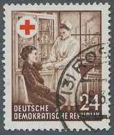 DDR: 1953, "DRK Mit Sehr Seltenem Wasserzeichen X I", Sauber ROS(TOCK) Gestempelter Wert In Sehr Gut - Otros & Sin Clasificación