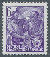 DDR: 1953, "6 Pfg. Buchdruck Mit Wasserzeichen Y I", Postfrischer Wert Der Seltenen Variante In Tade - Sonstige & Ohne Zuordnung