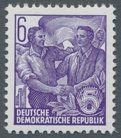 DDR: 1953, "6 Pfg. Buchdruck Mit Wasserzeichen Y I", Postfrischer Wert Der Seltenen Variante In Tade - Altri & Non Classificati