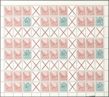 DDR - Markenheftchenbogen: 1960, Fünfjahresplan Markenheftchenbögen, Mi. 680,- - Postzegelboekjes