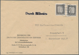 DDR - Dienstmarken B (Verwaltungspost A / Zentraler Kurierdienst): 1956, 70 Pf. Und 10 Pf. Dienstmar - Altri & Non Classificati