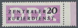 DDR - Dienstmarken B (Verwaltungspost A / Zentraler Kurierdienst): 1956, "20 Pfg. 2. Ausgabe", Postf - Altri & Non Classificati