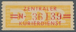 DDR - Dienstmarken B (Verwaltungspost A / Zentraler Kurierdienst): 1958, "(10 Pfg.) Und (20 Pfg.)ora - Altri & Non Classificati