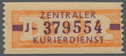 DDR - Dienstmarken B (Verwaltungspost A / Zentraler Kurierdienst): 1958, "(10 Pfg.) Orange/braunviol - Sonstige & Ohne Zuordnung