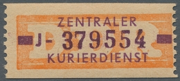 DDR - Dienstmarken B (Verwaltungspost A / Zentraler Kurierdienst): 1958, "(10 Pfg.) Orange/braunviol - Autres & Non Classés