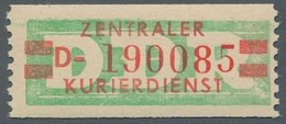 DDR - Dienstmarken B (Verwaltungspost A / Zentraler Kurierdienst): 1959, "(20 Pfg.) Smaragdgrün/dunk - Sonstige & Ohne Zuordnung