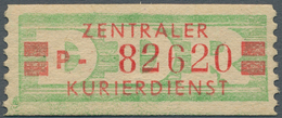 DDR - Dienstmarken B (Verwaltungspost A / Zentraler Kurierdienst): 1959, Wertstreifen Für Den ZKD, 2 - Sonstige & Ohne Zuordnung