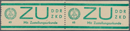 DDR - Dienstmarken E (Sendungen Mit Zustellungsurkunde): 1965, 65 Pfg. Bläulichgrün Im Waagrechtem P - Andere & Zonder Classificatie