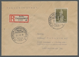 Berlin: 1949, "Stephan" Komplett Auf Vier R-Briefen (einmal Zusätzlich Als Eilsendung) Von BERLIN 29 - Other & Unclassified