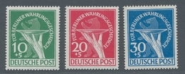 Berlin: 1949, Währungsgeschädigten-Satz Mit Plattenfehler Auf Der 30 Pfennig, Postfrisch, Mi. 470,- - Sonstige & Ohne Zuordnung