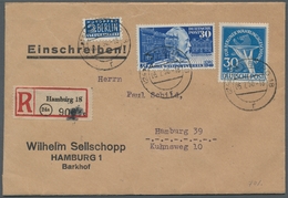 Berlin: 1949, "30 Pfg. Währungsgeschädigte Mit PLF I" Mit Bund Mi. 116 Als Portorichtige MiF Auf Ort - Andere & Zonder Classificatie